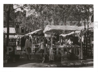 Markt op Kathelijne Plein, 50ties, Brussel (a 0041)